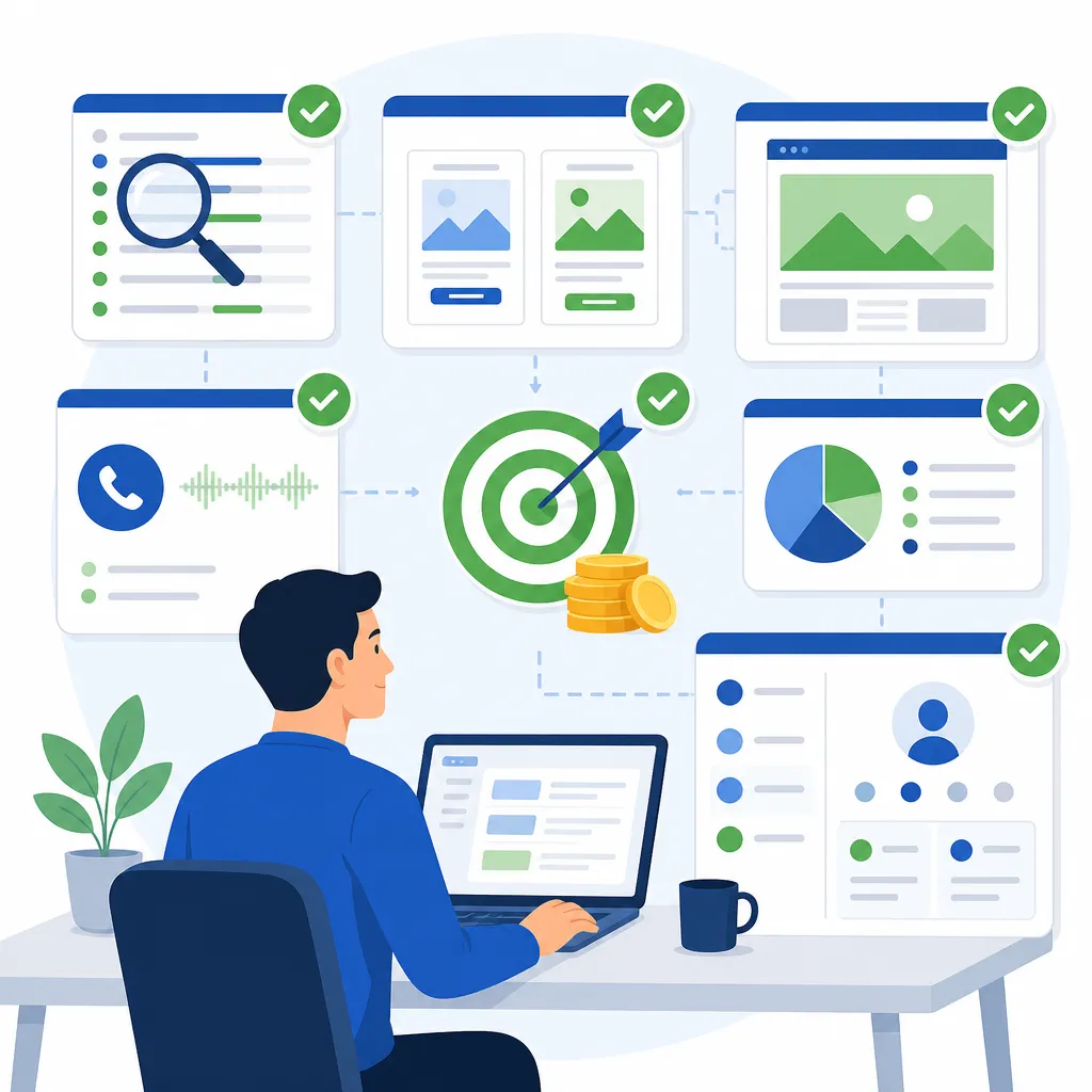 A comprehensive PPC ads service includes keyword research, ad testing, landing page optimization, conversion tracking, and transparent reporting—not just launching ads and hoping.